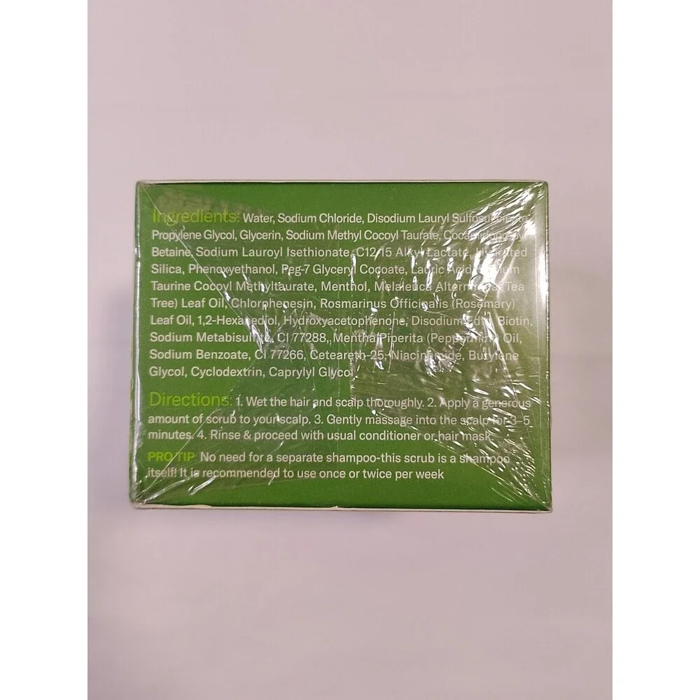 SVVIMER Scalp Scrub 10 oz Tea Tree Rosemary Mint Exfoliator Hair Treatment NEW